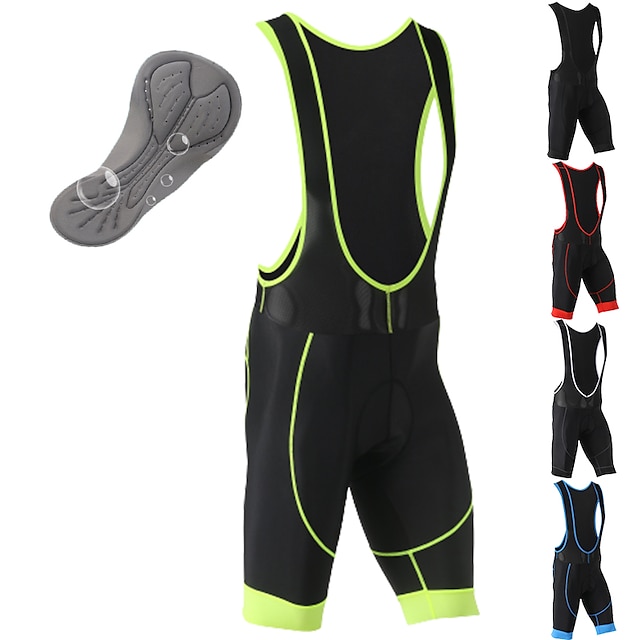  XINTOWN Herren Radhose kurz mit Trägern Bib Shorts Fahhrad Kurze Hose Trägerhose entspannte Passform Winter Rennrad Sport 3D-Pad Atmungsaktiv Rasche Trocknung Hohe Atmungsaktivität (>15,001g) Schwarz