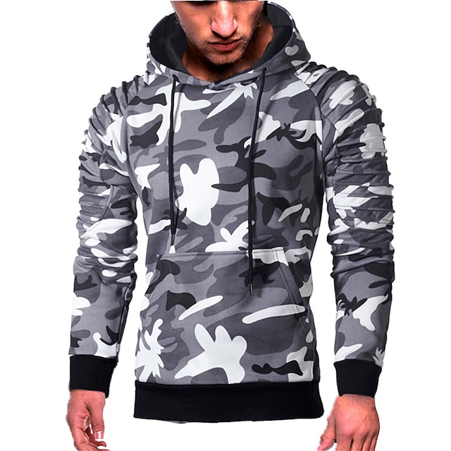 Men's Graphic Camo Camouflage Hoodie Hoodies Sweatshirt Casual