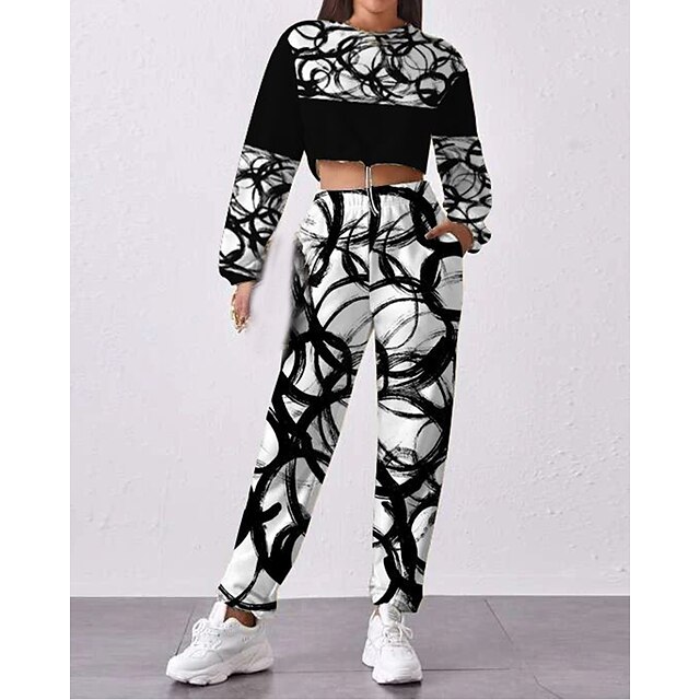 Sports & Outdoors Running, Jogging & Walking | Womens 2 Piece Tracksuit Sweatsuit Athletic Athleisure 2pcs Long Sleeve Breathabl