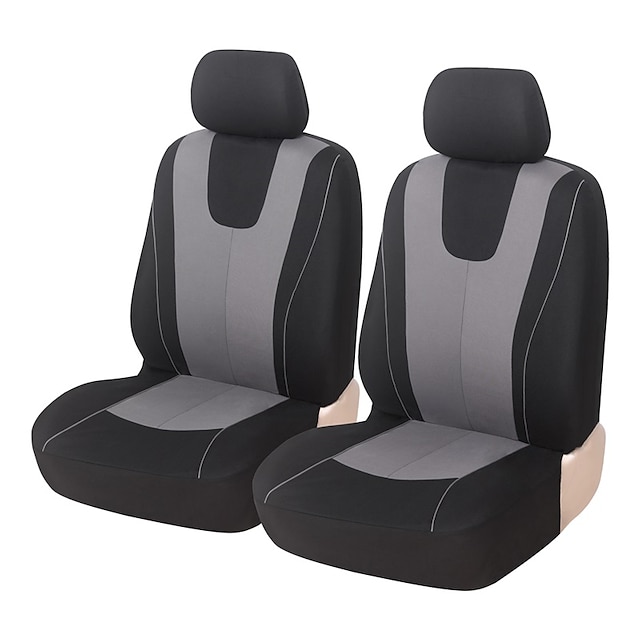  2pcs Cobertura de Cadeira Automotiva para Bancos dianteiros Fácil de Instalar Fácil de limpar para Carro