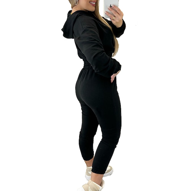 Sports & Outdoors Running, Jogging & Walking | Womens Tracksuit Jogging Suit 2 Piece Street Casual Long Sleeve Warm Breathable S