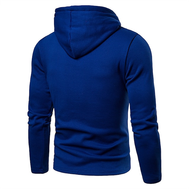 Mens Clothing Mens Hoodies & Sweatshirts | Mens Hoodie Pullover Hoodie Sweatshirt Solid Color Front Pocket Casual Daily Holiday 