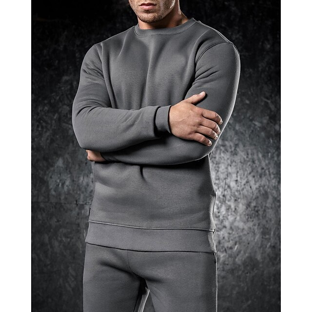 Sports & Outdoors Running, Jogging & Walking | Mens 2 Piece Tracksuit Sweatsuit Athletic Athleisure 2pcs Long Sleeve Breathable 