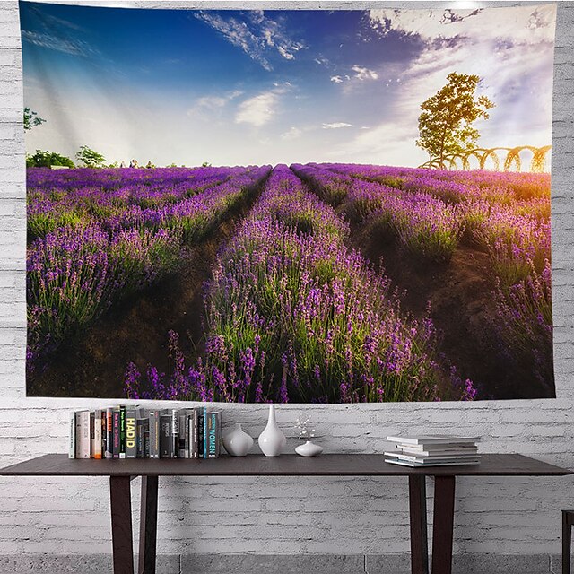 Home & Garden Home Decor | Lavender Wall Tapestry Art Decor Blanket Curtain Hanging Home Bedroom Living Room Decoration Polyeste