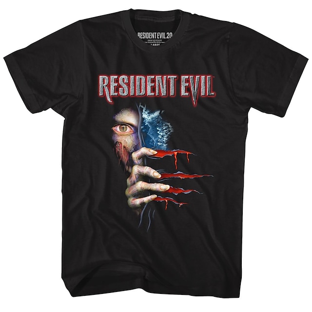  Resident Evil זומבי חולצת טי אנימה סרט מצוייר אנימה 3D קלאסי סגנון רחוב עבור לזוג בגדי ריקוד גברים בגדי ריקוד נשים מבוגרים בחזרה לבית הספר הדפסת תלת מימד