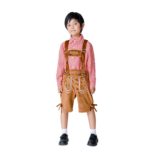 Toys & Hobbies Cosplay & Costumes | Oktoberfest Beer International Beer Festival Lederhosen Boys Blouse Shorts Bavarian Costume 