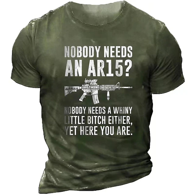 Men's Letter Graphic Prints T Shirt Graphic Tee Short Sleeve T shirt 3D Print Crew Neck Shirt Vintage Sports Designer Outdoor Street Daily Army Green Green Light Grey Summer Clothing Apparel S M L XL4