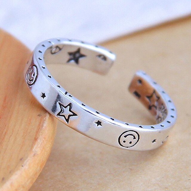 Shoes & Bags Fashion Accessories | 1pc Ring For Womens Wedding Gift Graduation Copper Classic Star - KS01712