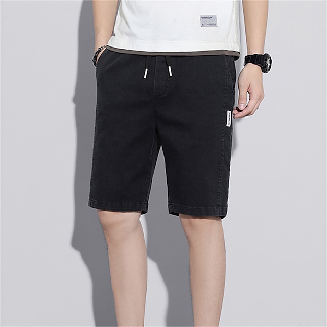 Mens Clothing Mens Bottoms | Mens Classic Style Fashion Active Shorts Drawstring Elastic Waist Knee Length Pants Sports Outdoor 