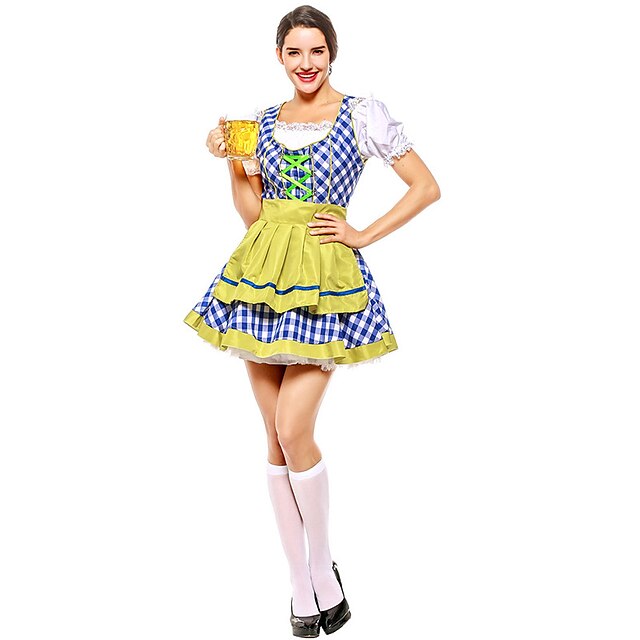 Toys & Hobbies Cosplay & Costumes | Oktoberfest Beer International Beer Festival Dirndl Trachtenkleider Womens Top Dress Apron B