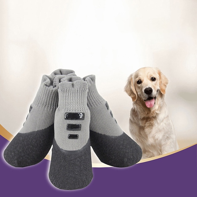  vanntette kjæledyrsokker slitasjebestandige nye hundesko kjæledyrsko antidråpesko utendørs sportssko sokker