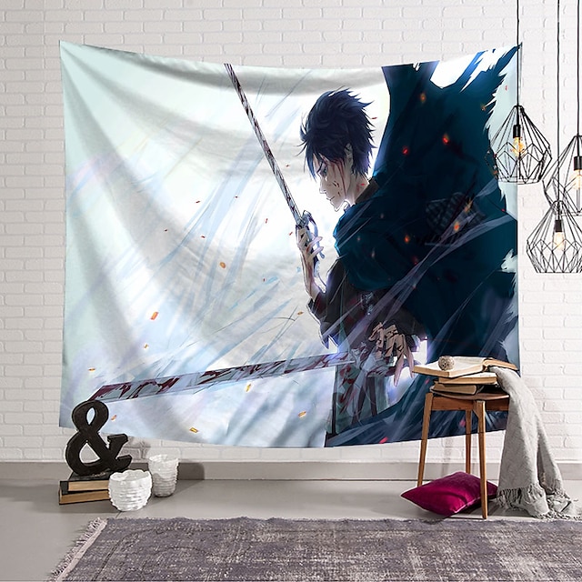 Home & Garden Home Decor | Attack on Titan Wall Tapestry Art Decor Blanket Curtain Hanging Home Bedroom Living Room Decoration P