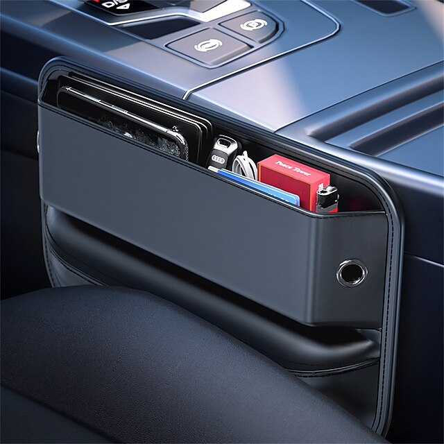 thumbnail interactive-video image 1 of Car Seat Gap Filler Organizer, Auto Side Seat Gap Storage Box For Your 1 of 13