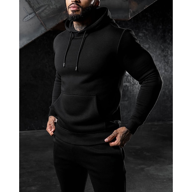 Sports & Outdoors Running, Jogging & Walking | Mens 2 Piece Tracksuit Sweatsuit Athletic Athleisure 2pcs Long Sleeve Breathable 