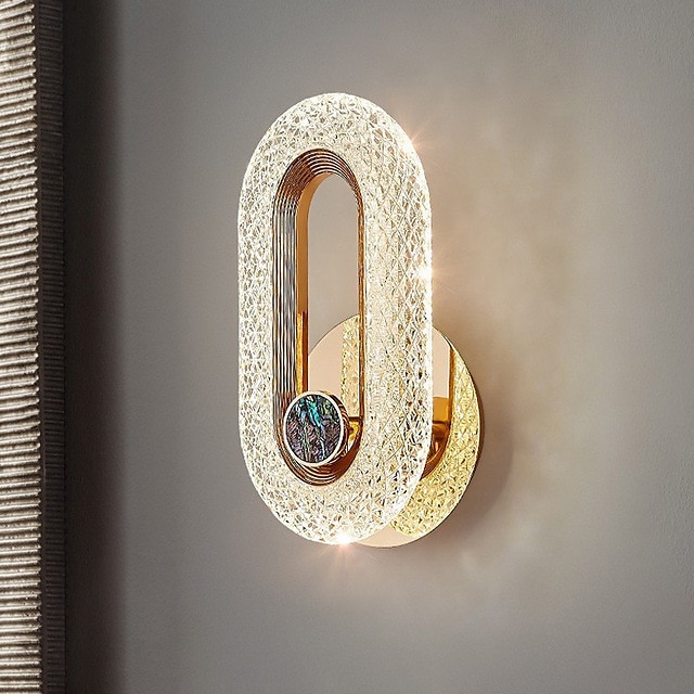  led væglampe krystal indendørs moderne enkel og kreativ personlig restaurant enkelt loftslampe værelse små hængende lys