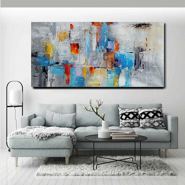 Handmade Oil Painting CanvasWall Art Decoration Abstract Knife ...