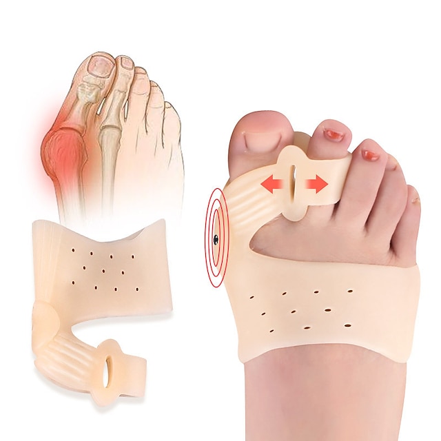  Women's Gel Toe Cover Toe Separators Correction Fixed Daily / Practice Nude 1 PC All Seasons