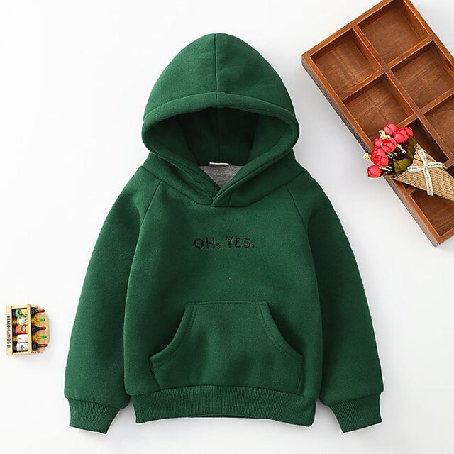 Baby & Kids Boys Clothing | Kids Boys Hoodie Long Sleeve Letter Green Yellow Red Children Tops Spring Summer Active Cool Daily O