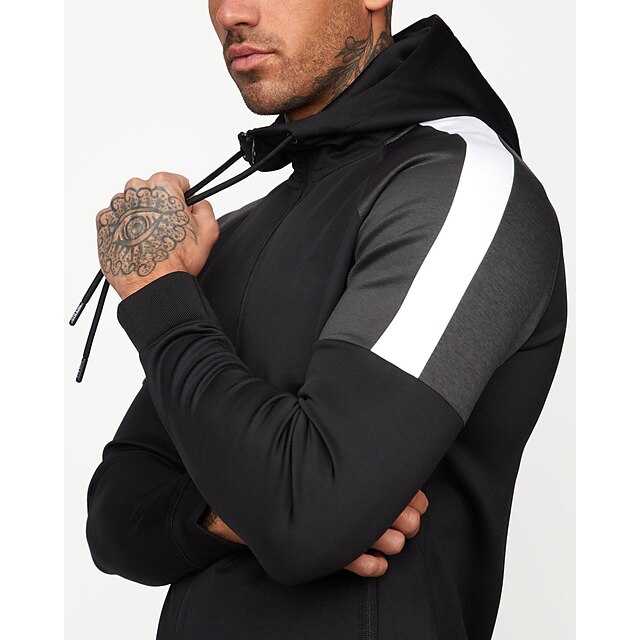 Sports & Outdoors Running, Jogging & Walking | Mens 2 Piece Full Zip Tracksuit Sweatsuit Athletic Athleisure 2pcs Long Sleeve Br