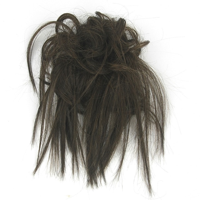  cheveux en désordre chignon cheveux chouchous extension bouclés ondulés chignon pour les femmes