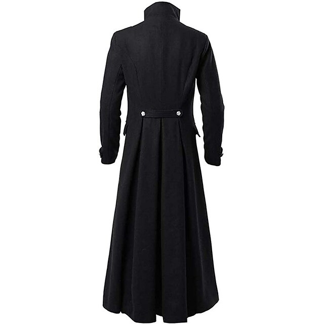 Retro Vintage Punk & Gothic Medieval 17th Century Coat Trench Coat ...