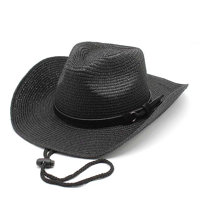 Shoes & Bags Fashion Accessories | Fashion New Summer Cowboy Hat Casual Sunscreen Foldable Breathable Straw Hat Solid Color Unis