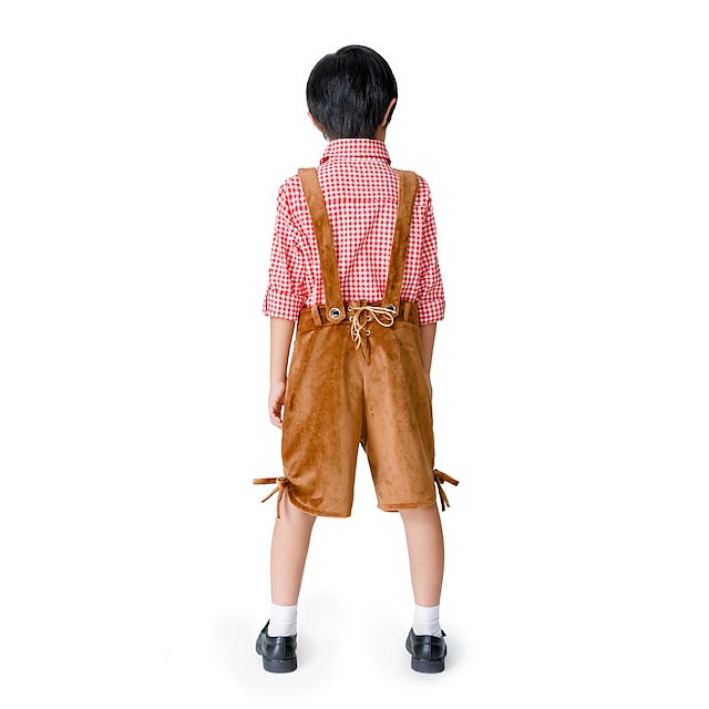 Toys & Hobbies Cosplay & Costumes | Oktoberfest Beer International Beer Festival Lederhosen Boys Blouse Shorts Bavarian Costume 