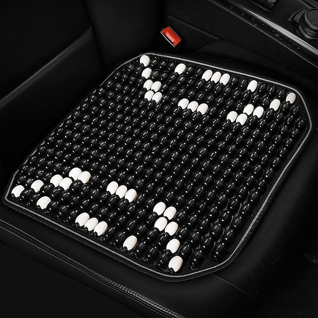  Perles en bois d'été coussin de siège de voiture coussin respirant frais universel quatre saisons ventilation camion siège couverture tapis tapis protecteur