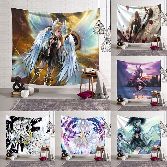 Home & Garden Home Decor | DATE A LIVE Wall Tapestry Art Decor Blanket Curtain Hanging Home Bedroom Living Room Decoration Polye