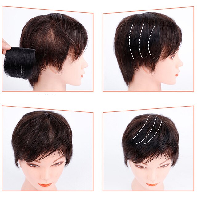 Wig Female Onepiece Hair Pad Pad Hair Root Real Wig Head Replacement