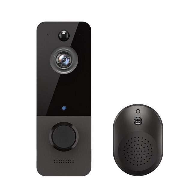  Wireless Doorbell Camera EKEN Smart Video Doorbell Camera with PIR Motion Detection Cloud Storage HD Live Image Two-Way Audio Night Vision 2.4G WiFi Compatible 100% Wireless