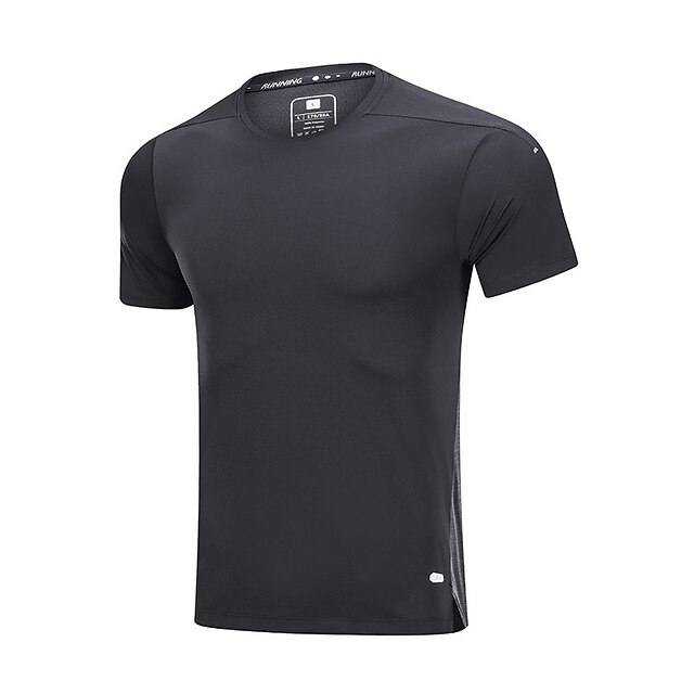 Sports & Outdoors Running, Jogging & Walking | Mens Running Shirt Tee Tshirt Top Athletic Breathable Quick Dry Moisture Wicking 