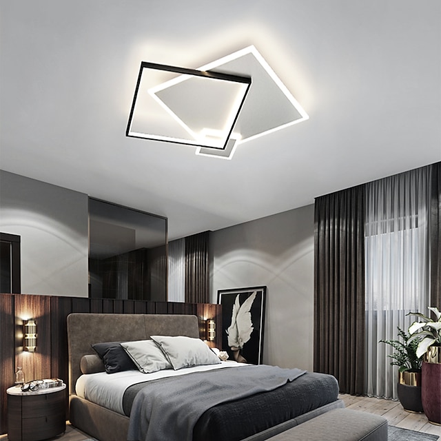  50cm Dimmable Geometric Shapes Ceiling Lights Aluminum Stylish Painted Finishes Contemporary Modern 220-240V