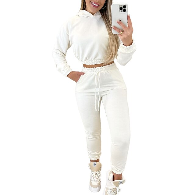 Sports & Outdoors Running, Jogging & Walking | Womens Tracksuit Jogging Suit 2 Piece Street Casual Long Sleeve Warm Breathable S