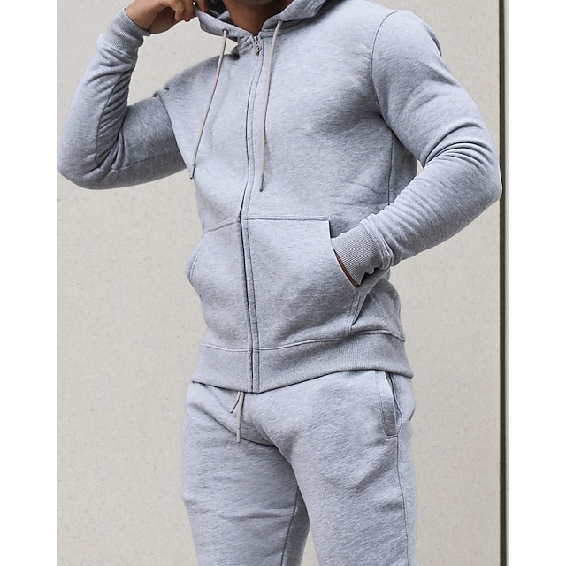 Sports & Outdoors Running, Jogging & Walking | Mens 2 Piece Full Zip Tracksuit Sweatsuit Athletic Athleisure 2pcs Long Sleeve Br