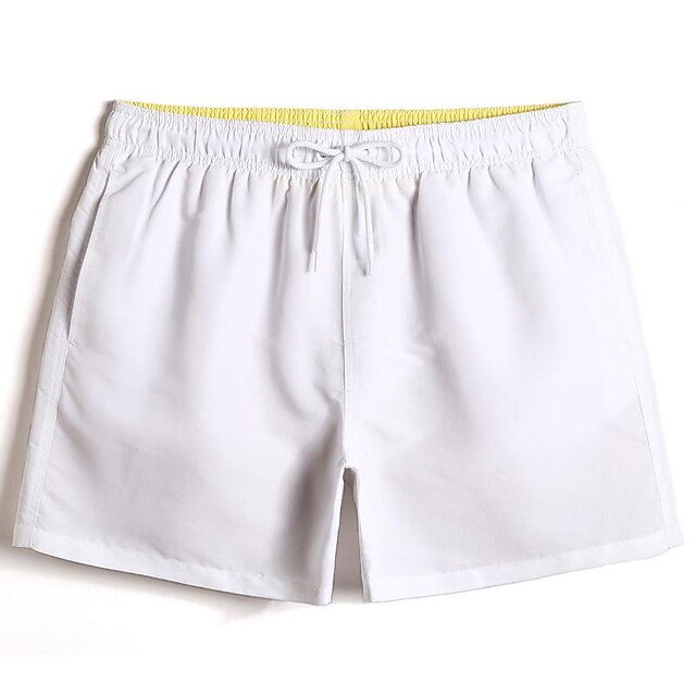  Men's Swim Trunks Swim Shorts Quick Dry Board Shorts Bottoms Breathable Drawstring with Pockets - Swimming Surfing Beach Water Sports Stripes Summer
