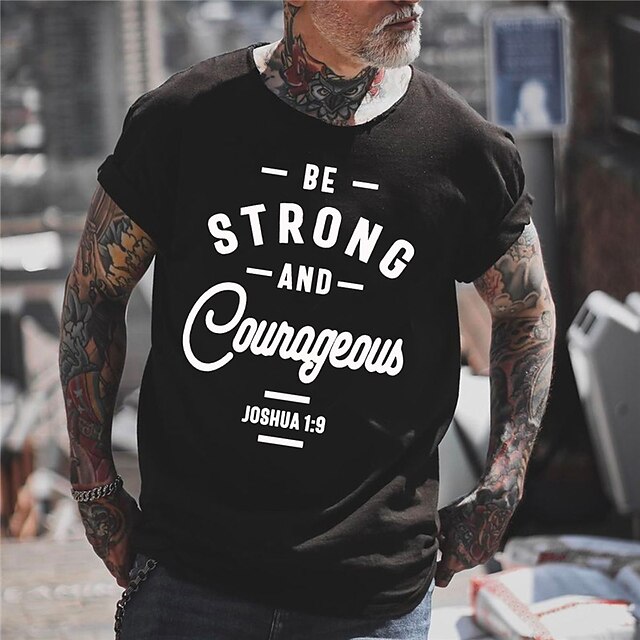 Mens Clothing Mens Tees & Tank Tops | Mens Unisex T shirt Tee Hot Stamping Graphic Prints Letter Crew Neck Street Daily Print Sh