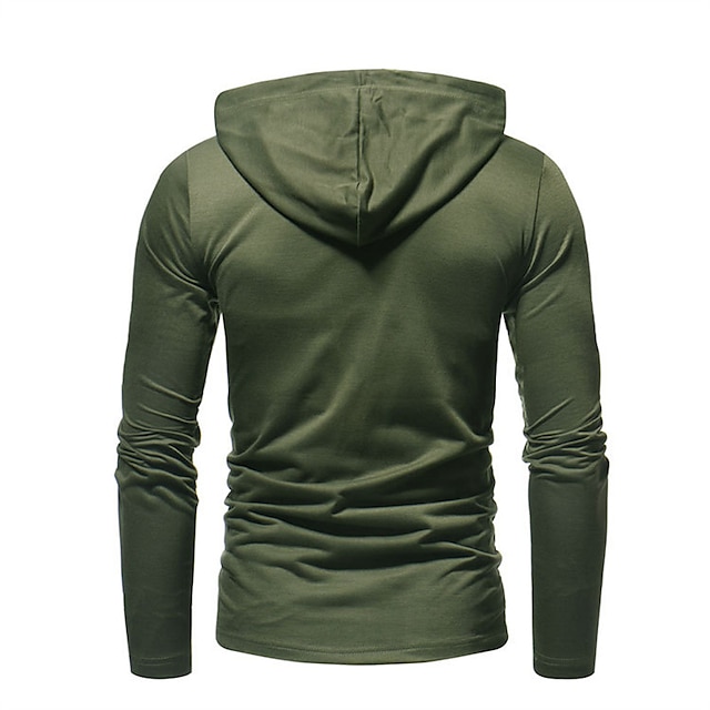 Mens Clothing Mens Hoodies & Sweatshirts | Mens Hoodie Pullover Hoodie Sweatshirt Solid Color Front Pocket Casual Daily Holiday 