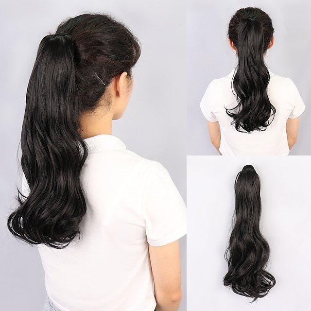 Beauty & Hair Wigs & Hair Pieces | Clip In / On / Drawstring Ponytails Soft / Extended / Bear Claw / Jaw Clip Synthetic Hair Hai