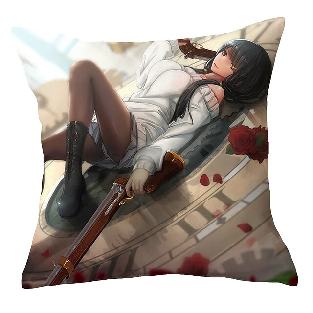 Home & Garden Home Decor | DATE A LIVE Double Side Cushion Cover 6PC Soft Decorative Square Throw Pillow Cover Cushion Case Pill