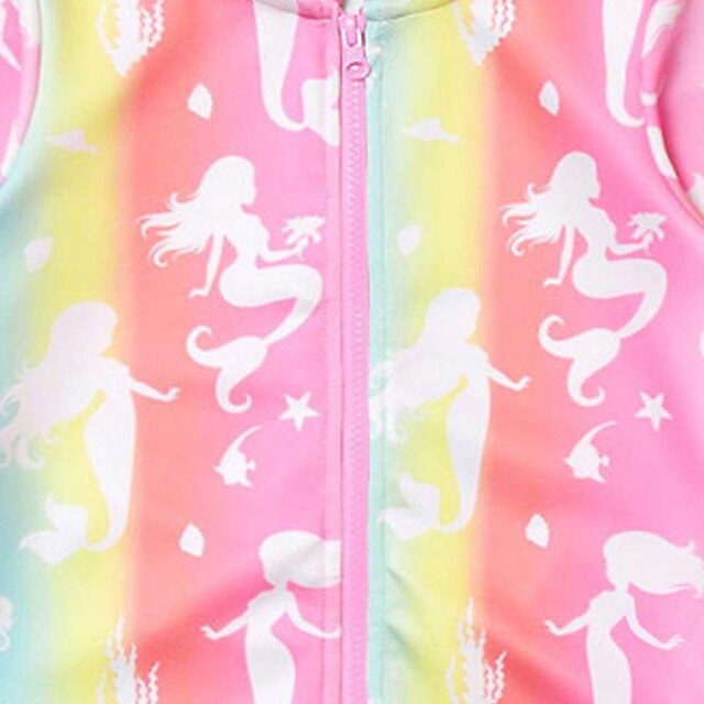 Baby & Kids Girls Clothing | Kids Girls Coat Long Sleeve Rainbow Rainbow Animal Zipper Fall Spring Active Street 3-12 Years - LD