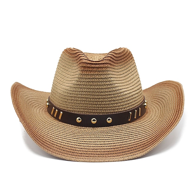 Shoes & Bags Fashion Accessories | 1 pcs Summer Western Cowboy Hat Men Women New Fashion Outdoor Beach Sun Caps Straw Hat Sombre