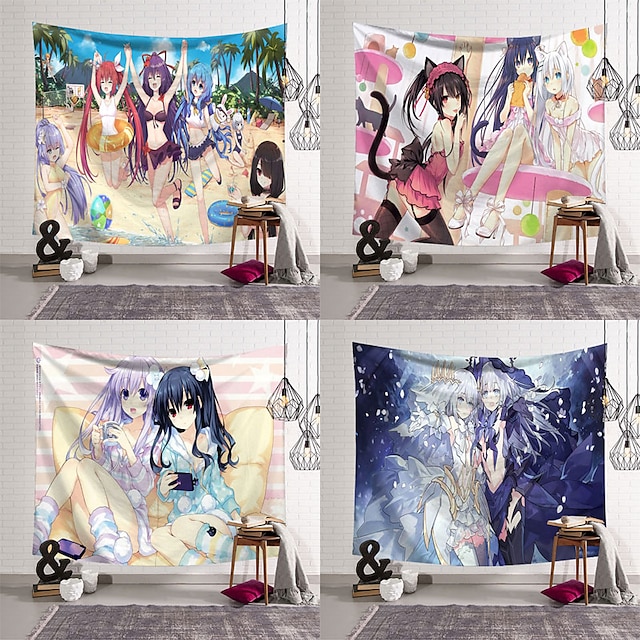 Home & Garden Home Decor | DATE A LIVE Wall Tapestry Art Decor Blanket Curtain Hanging Home Bedroom Living Room Decoration Polye