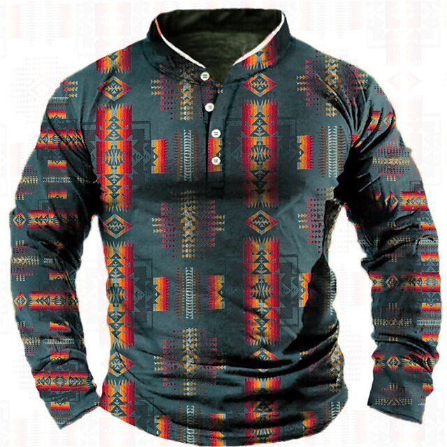 Mens Clothing Mens Hoodies & Sweatshirts | Mens Sweatshirt Pullover Graphic Patterned Tribal Print Sports & Outdoor Casual Daily