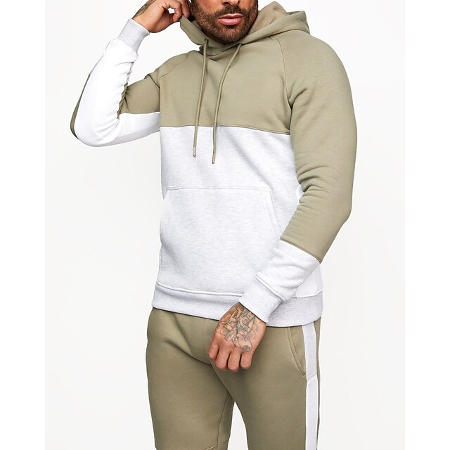 Sports & Outdoors Running, Jogging & Walking | Mens 2 Piece Tracksuit Sweatsuit Athletic Athleisure 2pcs Long Sleeve Breathable 