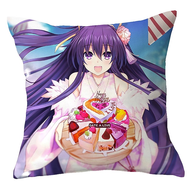 Home & Garden Home Decor | DATE A LIVE Double Side Cushion Cover 6PC Soft Decorative Square Throw Pillow Cover Cushion Case Pill