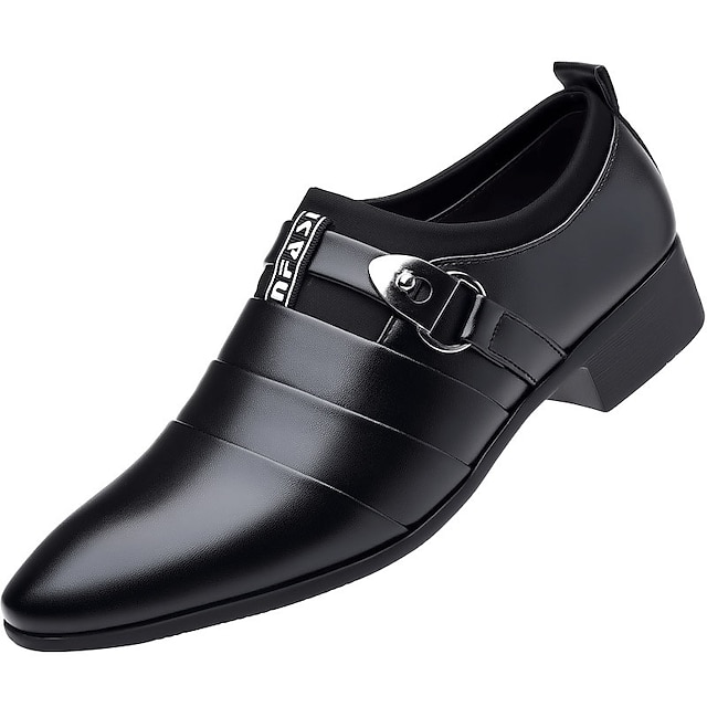  Voor heren Oxfords Formele Schoenen Monk schoenen Zakelijk Klassiek Dagelijks Toimisto & ura PU Leegloper Zwart Bruin Zomer Lente