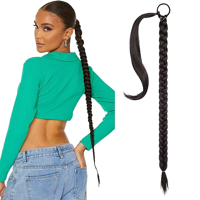 Drawstring Ponytails Classic / Easy dressing / Braided Rope Synthetic ...