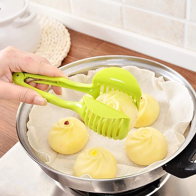 1pc Tomato Slicer Holder, Lemon Slicer, Round Fruit & Vegetable