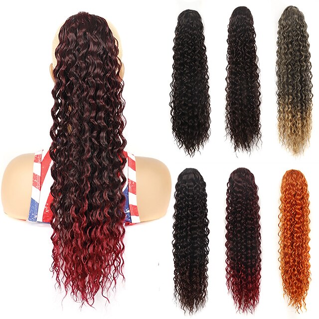 Drawstring Ponytails Extended / Classic / Easy dressing Synthetic Hair